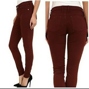 Lucky Brand Velvet Cherry Sofia Skinny 10/30 Ankle